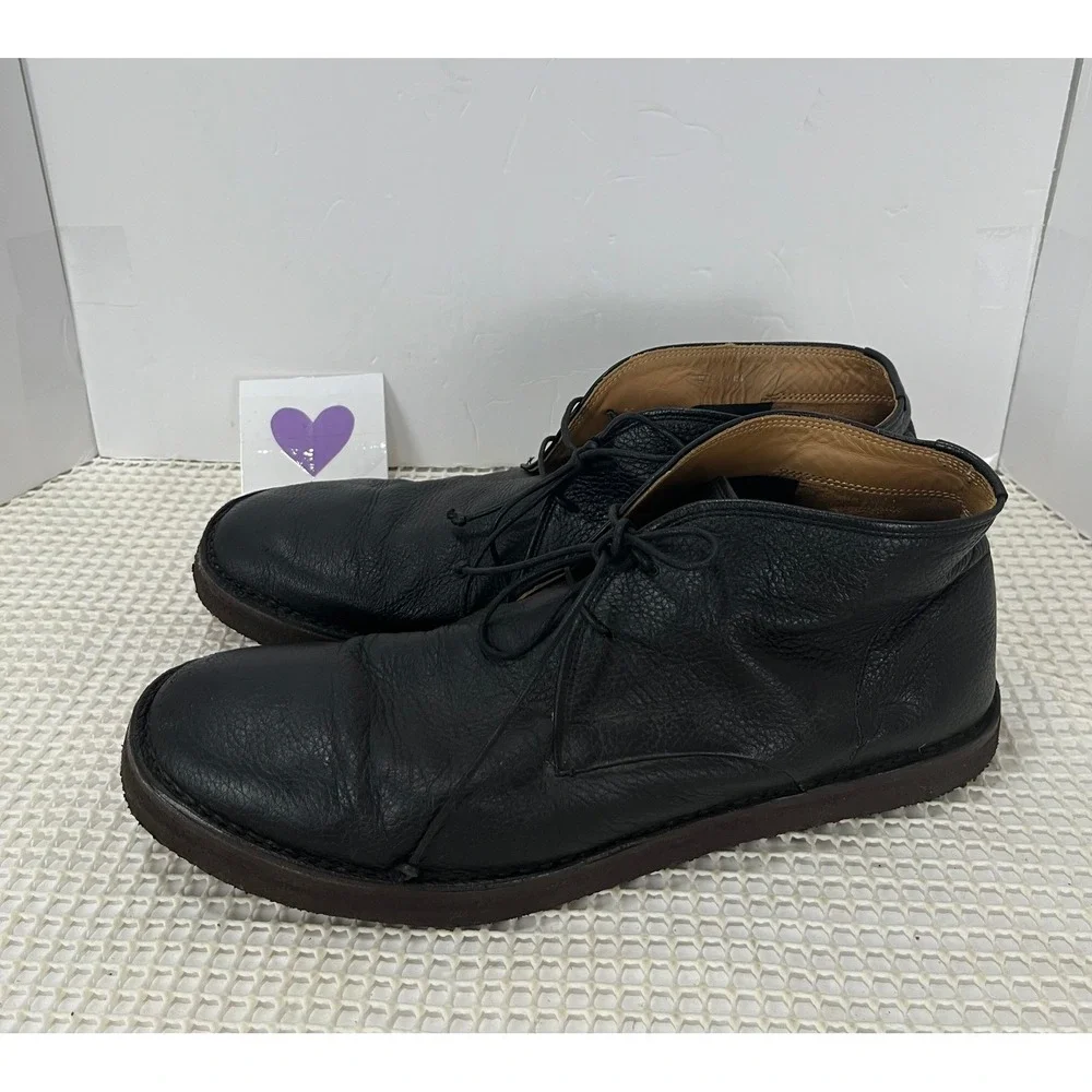 Vince‎ Leather Chukka Boots Lace Up mens Size 11.5M Black